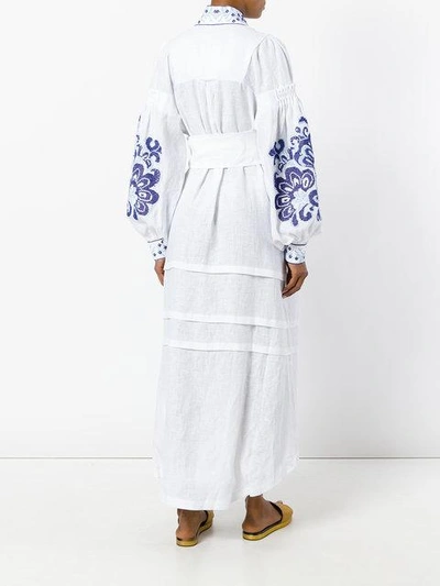 Shop Yuliya Magdych 'berry' Dress In White