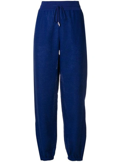Shop Loro Piana Jogger-style Trousers In Blue