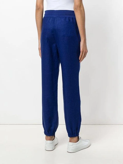 Shop Loro Piana Jogger-style Trousers In Blue