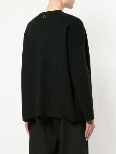 Shop Oyuna Open Cardigan In Black