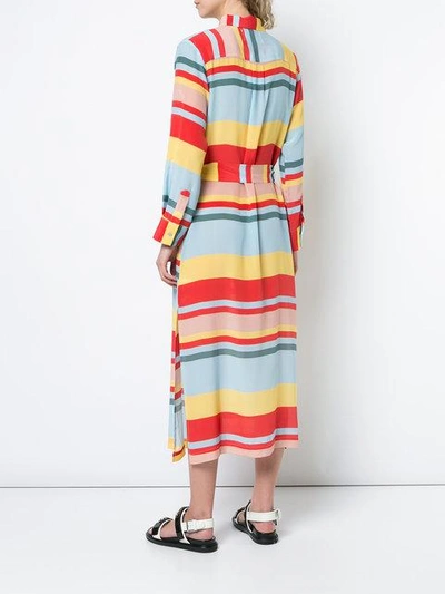 Shop Asceno Striped Shirt Dress