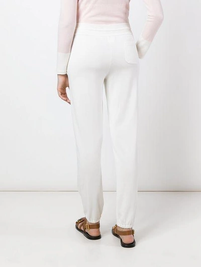 Shop Loro Piana Track Pants In White