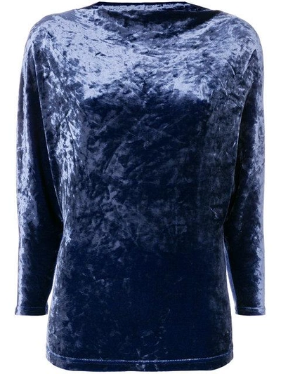 Shop Plein Sud Dolman Sleeves Blouse In Blue