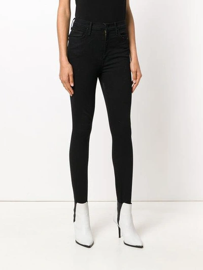 Shop Mother High Waist Stirrup Skinny Jeans - Black