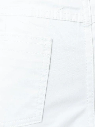 Shop Maison Margiela Classic Skinny Trousers In White