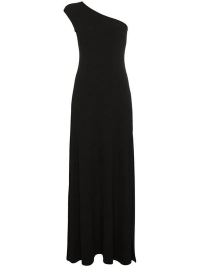 Shop Beaufille One Shoulder Maxi Dress - Black