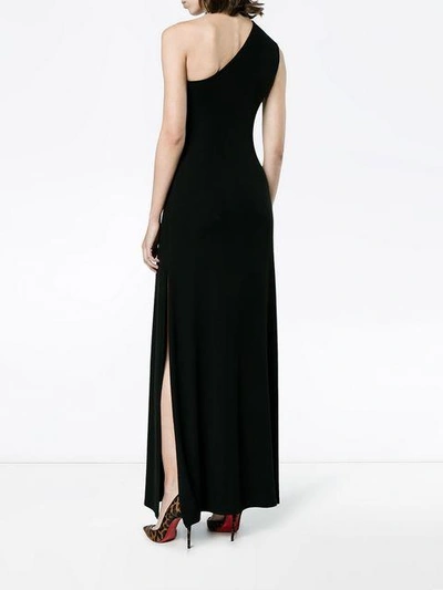 Shop Beaufille One Shoulder Maxi Dress - Black