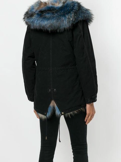 Shop As65 Fur-trim Zipped Jacket - Black
