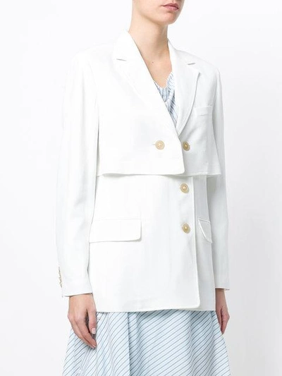 3.1 Phillip Lim Tiered Blazer In White | ModeSens