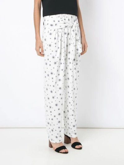 Shop Olympiah Printed Trousers In White