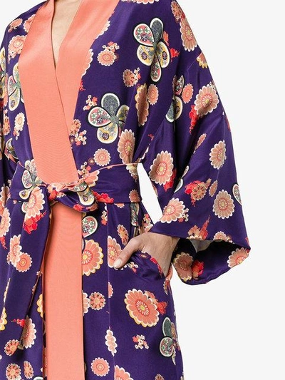 Shop Racil Floral Silk Wrap Maxi Dress
