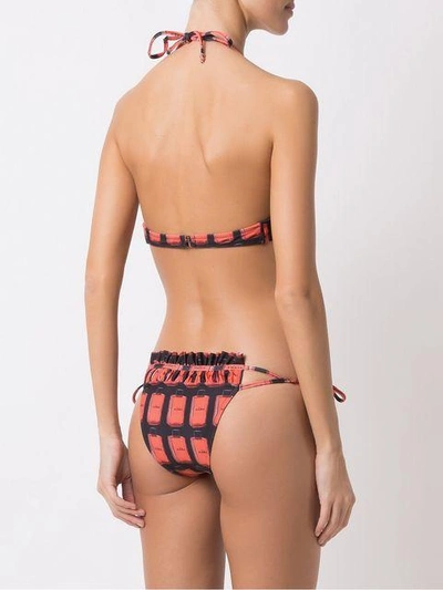 Shop Amir Slama Printed Triangle Bikini Set