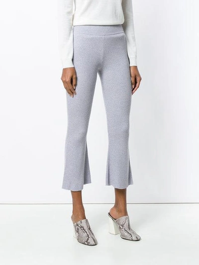 Shop Cashmere In Love Candiss Knit Trousers In Grey