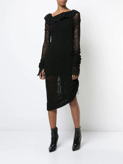 Shop Magda Butrym Knitted Belem Dress - Black