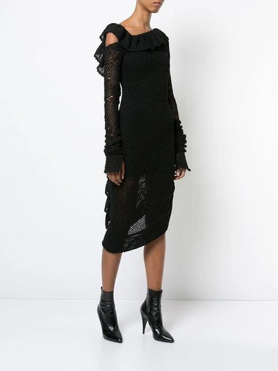 Shop Magda Butrym Knitted Belem Dress - Black