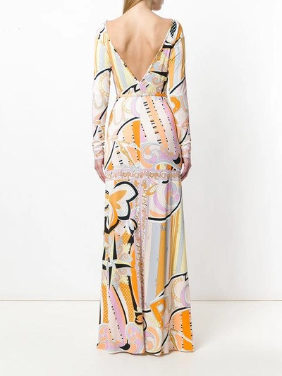 Shop Emilio Pucci Signature Printed Dress - Multicolour