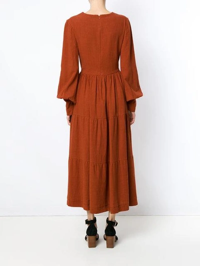 Shop Olympiah Inca Dress In Brown