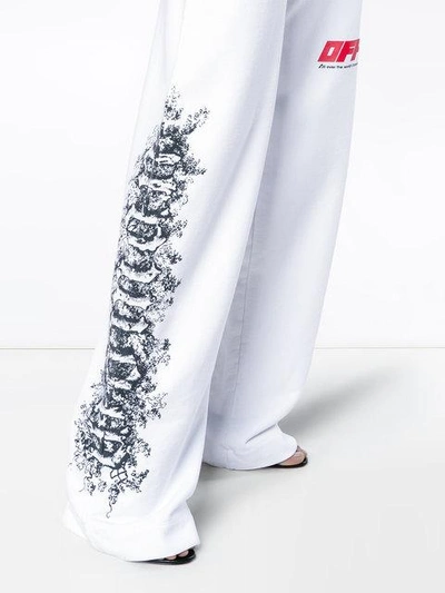 Shop Off-white Woman Motif Track Pants In White