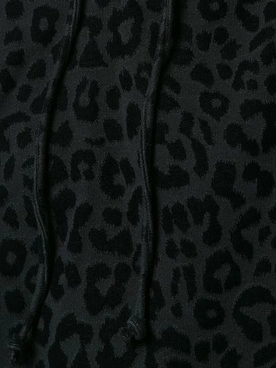 Shop Rta Leopard Print Hoodie In Black