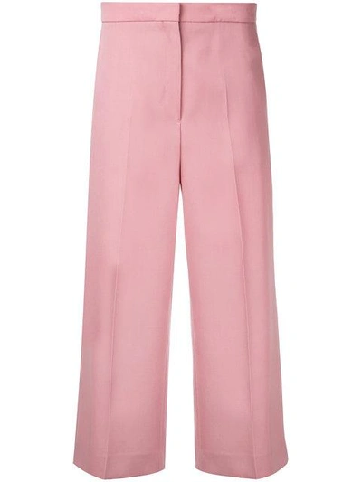 Shop Rochas Cropped Pants - Pink