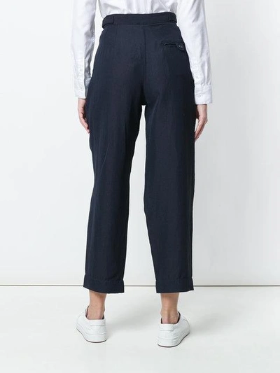Shop Studio Nicholson Double Pleat Tapered Trousers