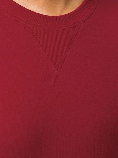Shop Valentino Rockstud Sweatshirt In Red