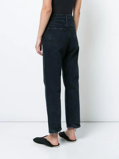 Shop Proenza Schouler Pswl Cropped Flare Jeans In Grey