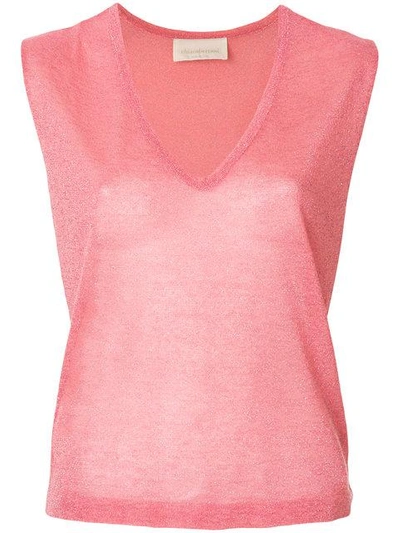 Shop Chiara Bertani Sleeveless V In Pink