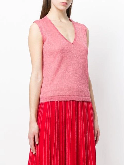 Shop Chiara Bertani Sleeveless V In Pink