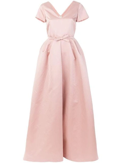 Shop Rochas Bow-embellished Gown - Neutrals