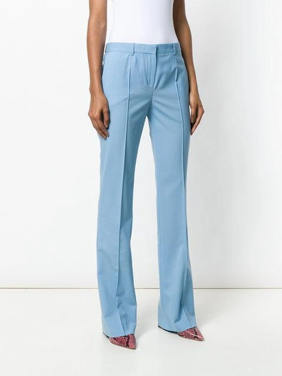 Shop Versace Flared Tailored Trousers