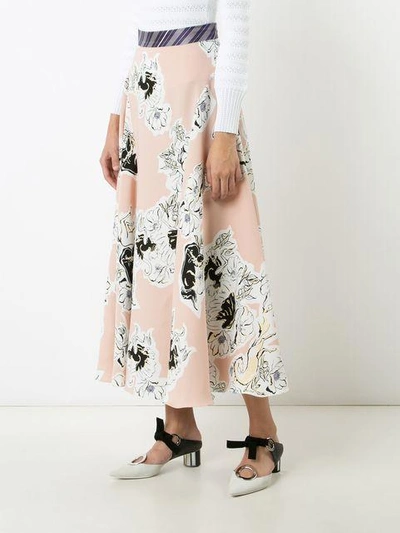 Shop Roksanda Floral Pleated Skirt