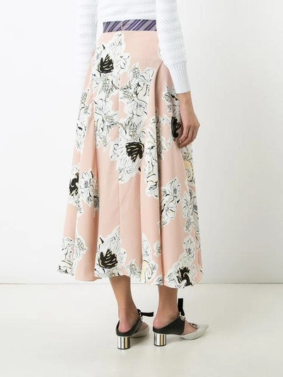 Shop Roksanda Floral Pleated Skirt