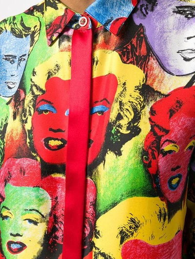 Shop Versace Marilyn Print Shirt - Multicolour