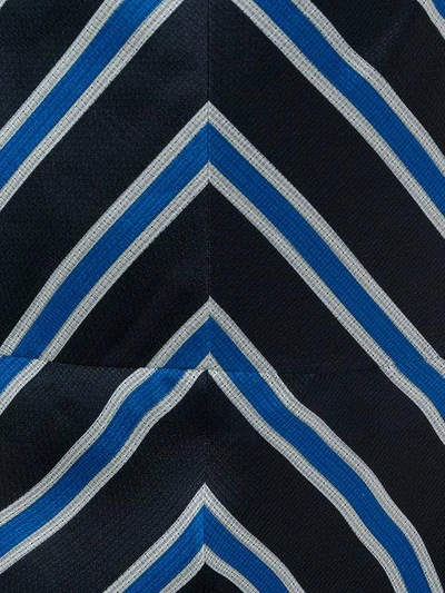 Shop Fendi Striped Flared Skirt - Blue