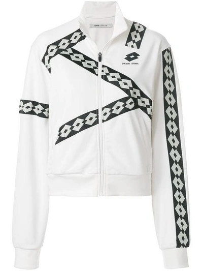 Shop Damir Doma Zipped Sweatshirt - White
