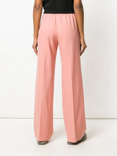 Shop Miu Miu Drawstring Trousers In Pink