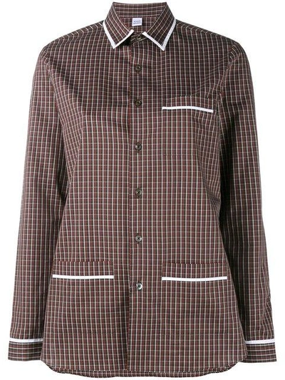 Shop Marie Marot 'kate' Checked Shirt In Red