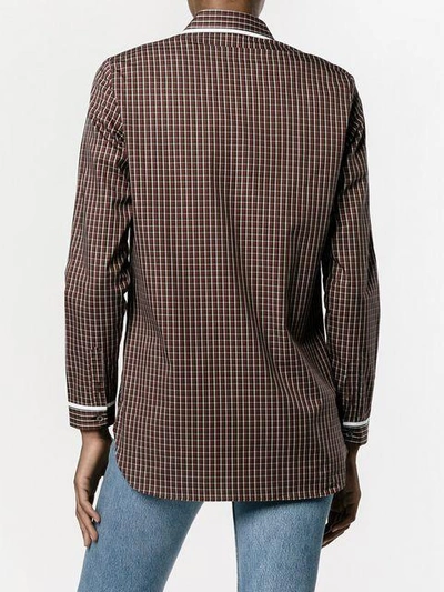 Shop Marie Marot 'kate' Checked Shirt In Red
