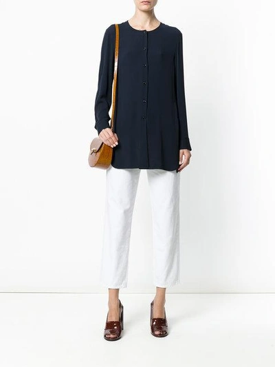 Shop Ferragamo Salvatore  Blouse Dress - Blue