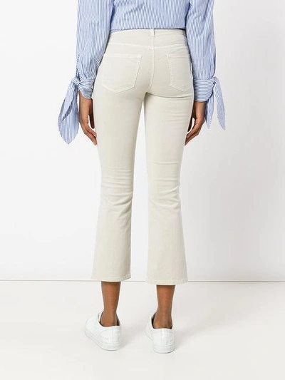 Shop J Brand Selena Kick Flare Jeans In Neutrals