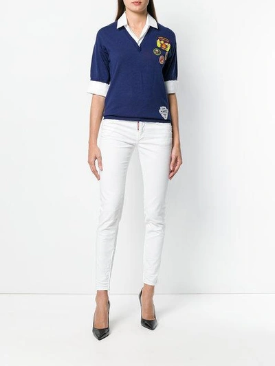 Shop Dsquared2 Twiggy Skinny Jeans In White