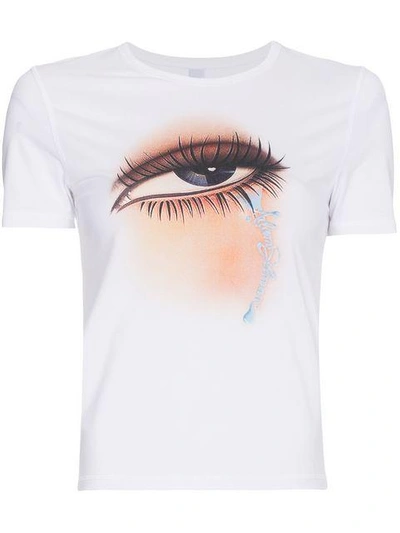 Shop Adam Selman Eye Print T Shirt