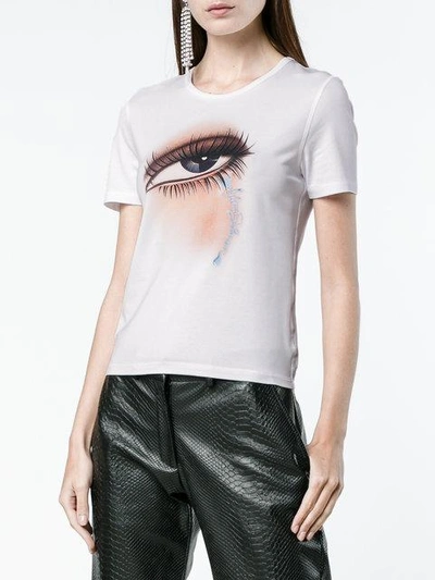 Shop Adam Selman Eye Print T Shirt