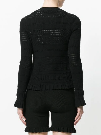 Shop Kenzo Perforated Knit Sweater