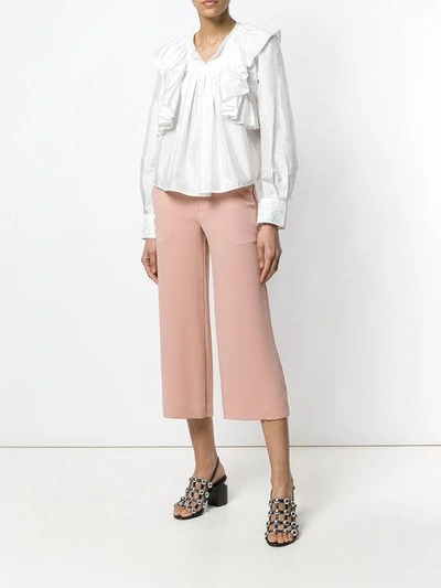 Shop P.a.r.o.s.h . High-waisted Culottes - Pink