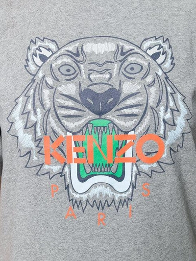 Shop Kenzo Tiger T-shirt - Grey