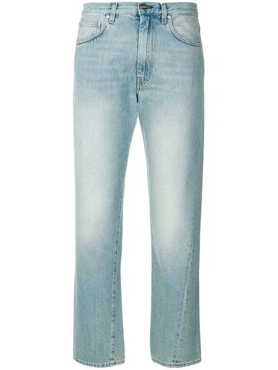 Shop Totême Toteme Slim Cropped Jeans - Blue
