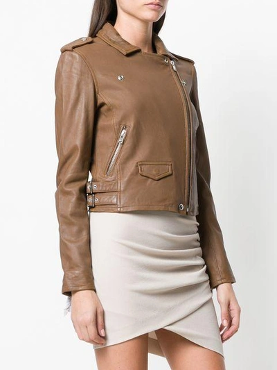 Shop Iro Ashville Biker Jacket - Brown