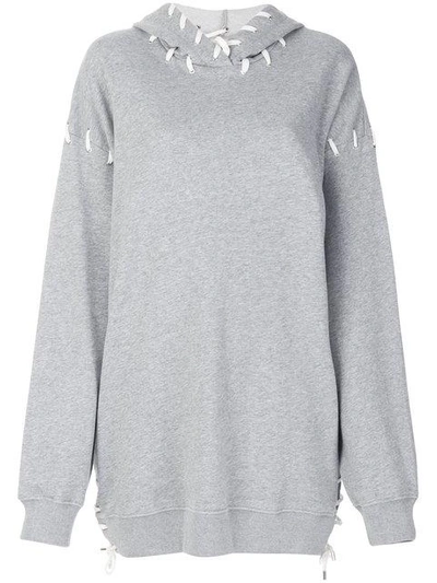 Shop Jonathan Simkhai Oversized Whipstitch Hoodie